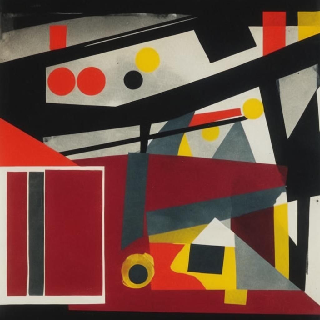 Abstract Botanical Photogram in High Contrast