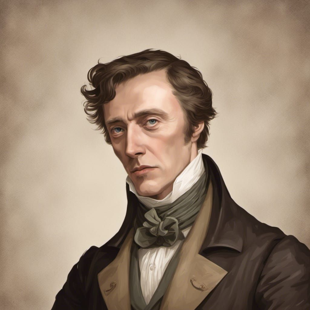 Regency Gentleman with Sideburns in Austen Style
