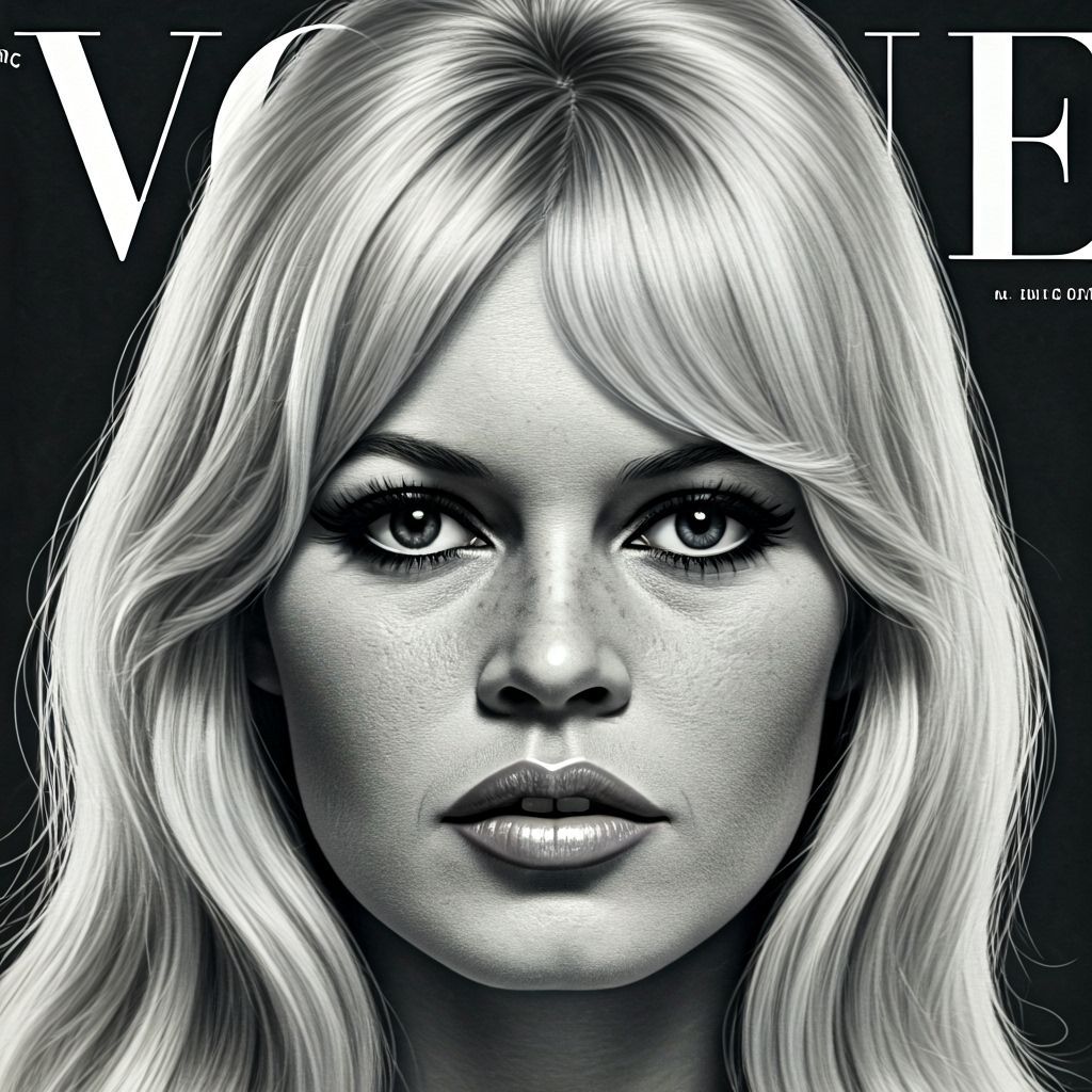 Vintage Vogue Cover: Brigitte Bardot 1959