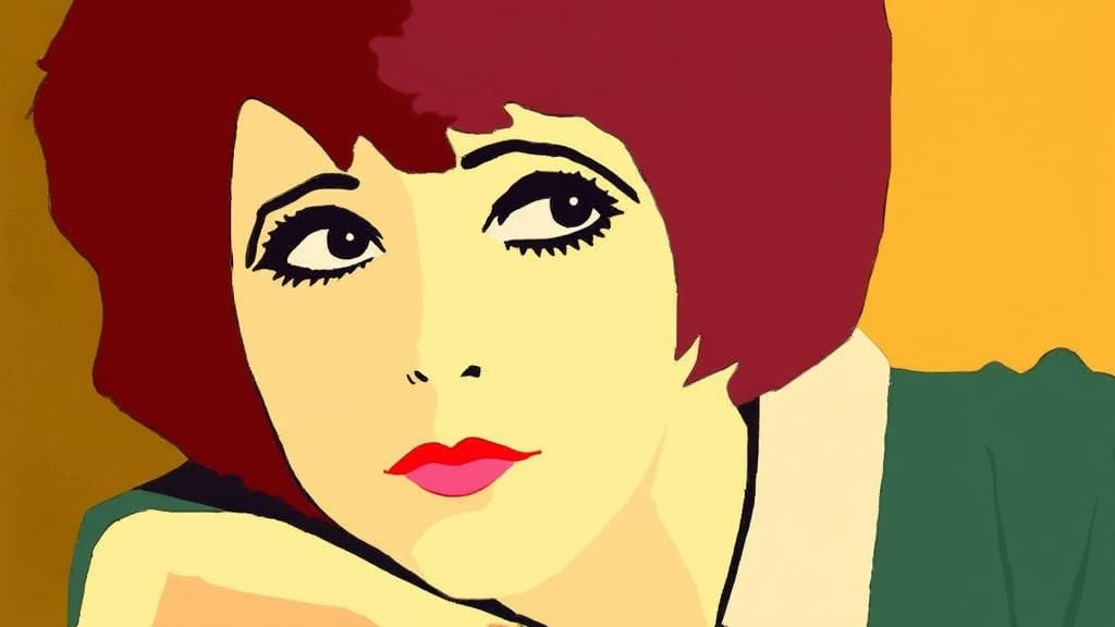 1920s Flapper Girl in Vintage Glamour Style