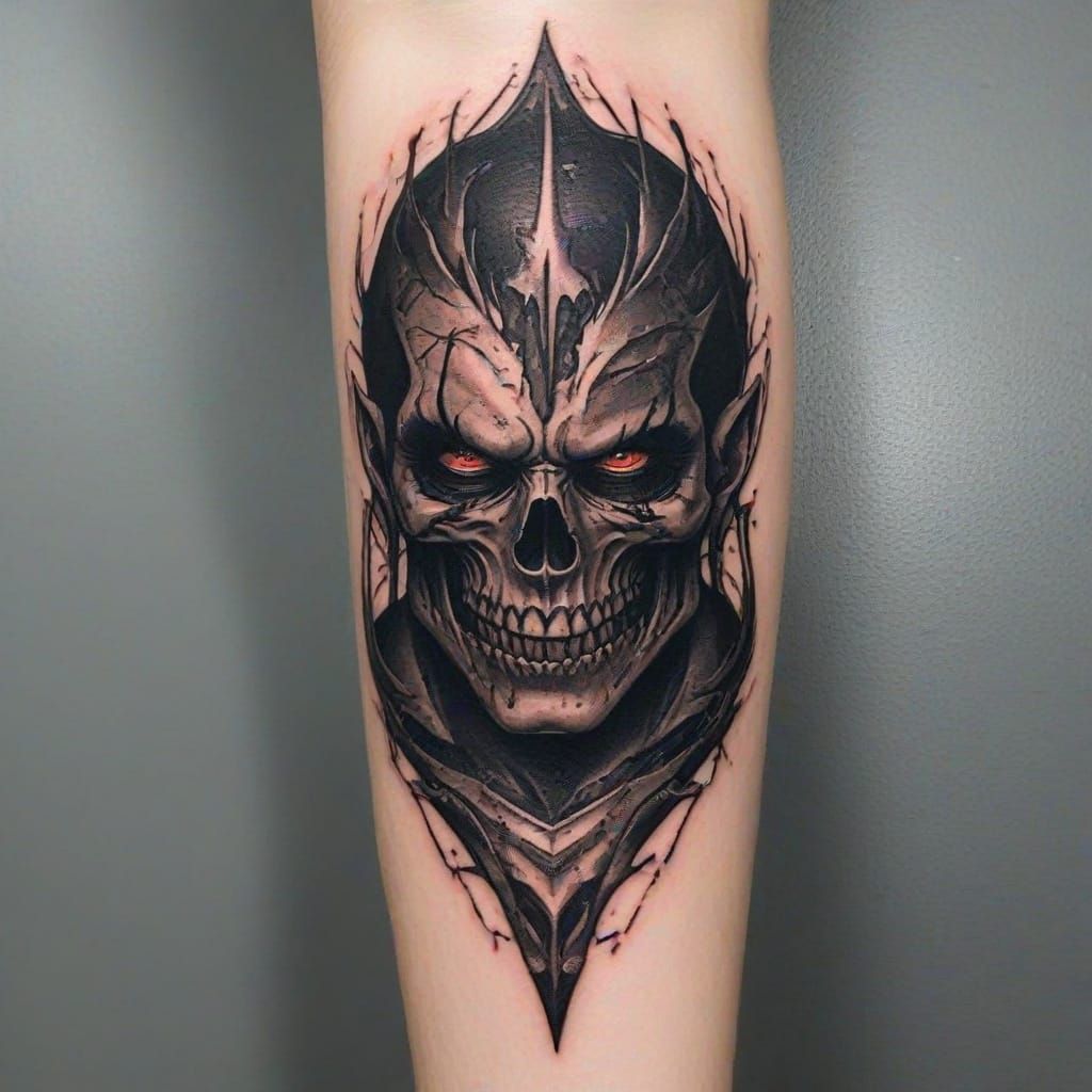 Grimdark Tattoo Art Design
