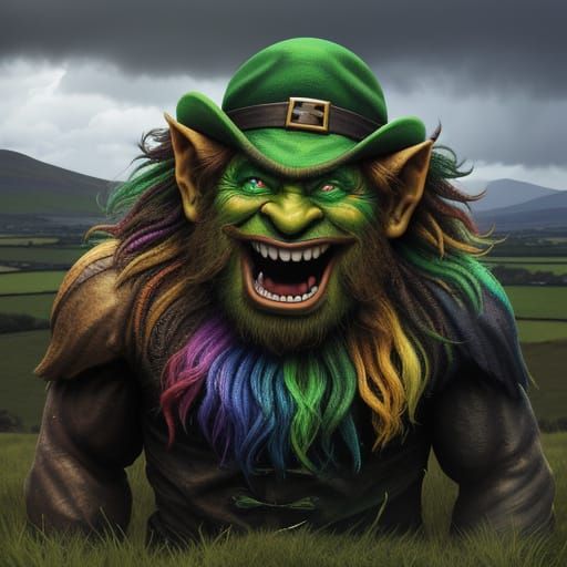 Evil Leprechaun in Emerald Isle Concept Art