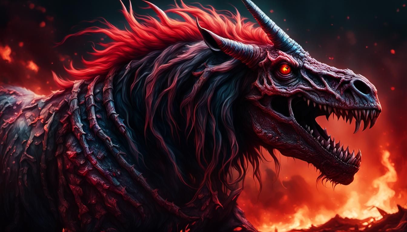 Mutated unicorn of death, Mud thick like sin dragging me dow...