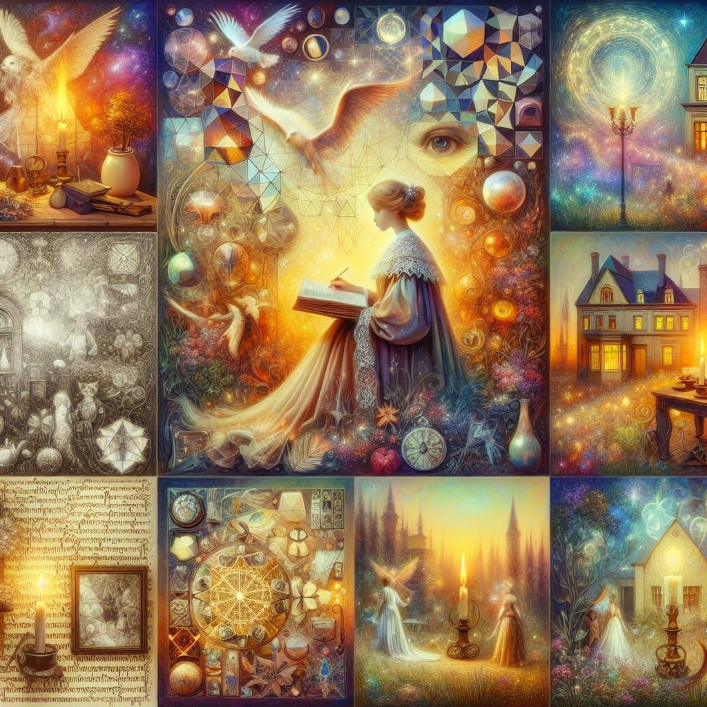 Surreal Caricature in Renaissance Oil Painting Style