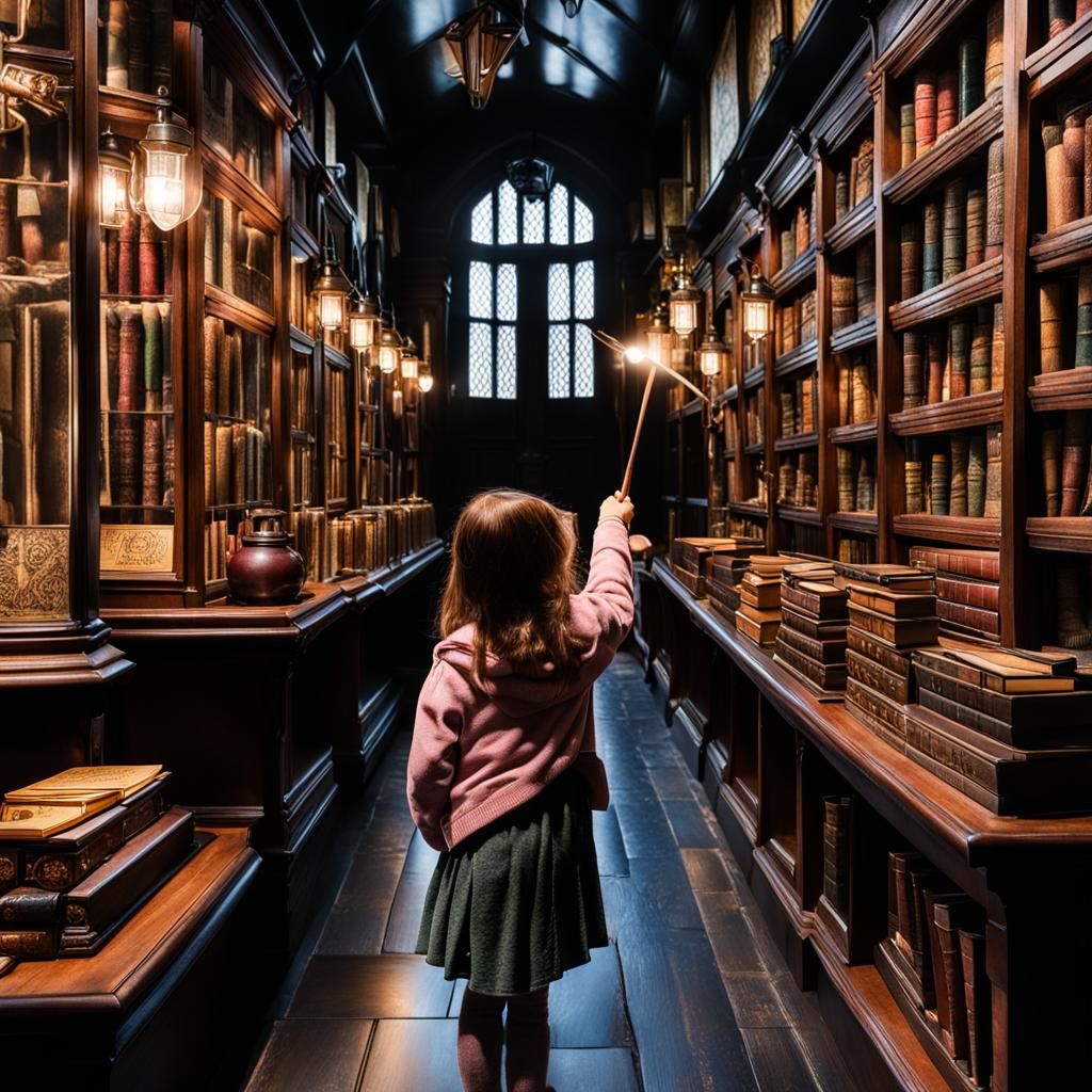 Girl's First Wand at Ollivander's