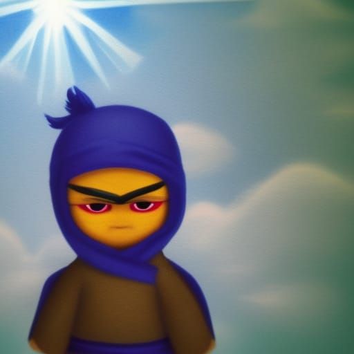 Ninja in Divine Sunshine and Soft Focus