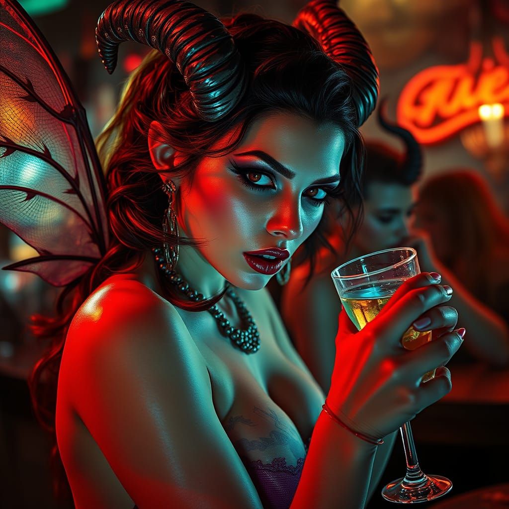 Supernatural Speakeasy: Demons and Fae in a Neon Pop Style