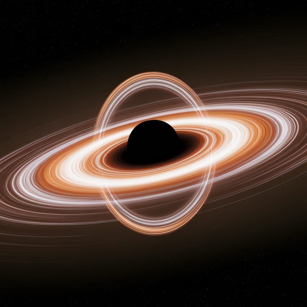Black Hole with Glowing Photon Rings and Accretion Disk