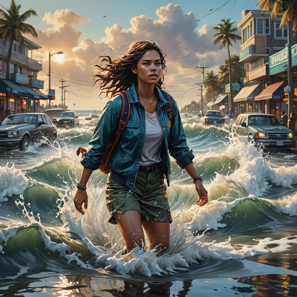 Hyperrealistic King Tide Challenge Participant