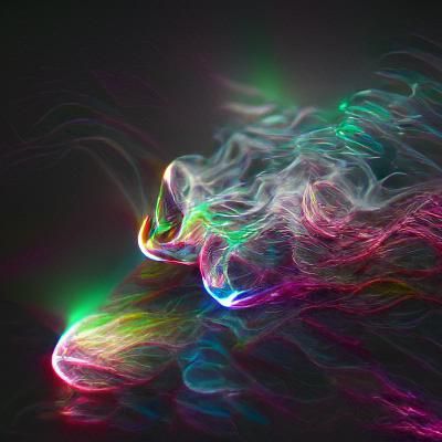 Abstract Lights and Smoke in 8K Resolution