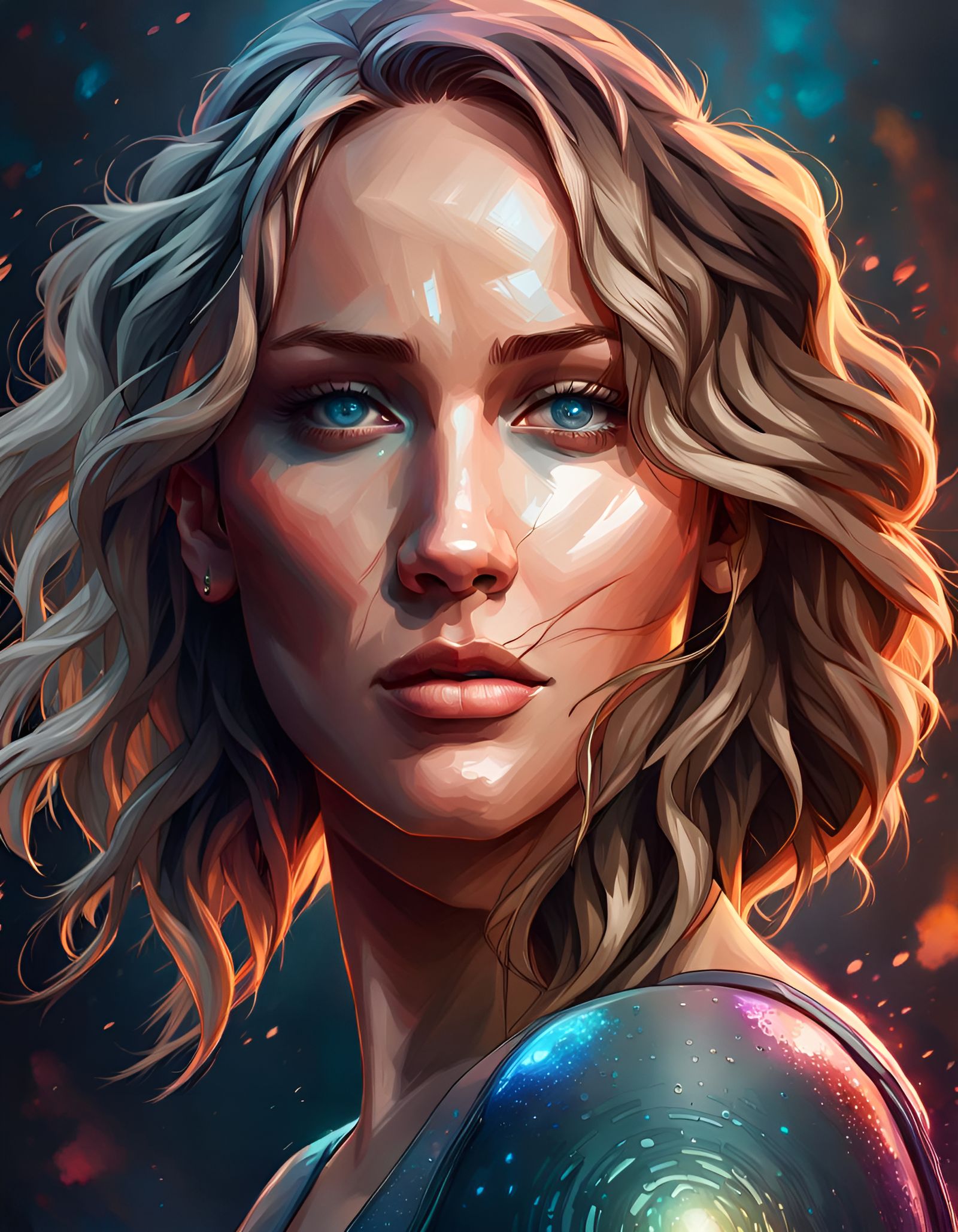 Detailed Portrait with Dynamic Lighting