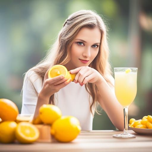 Refreshing Lemonade in Professional Photography Style