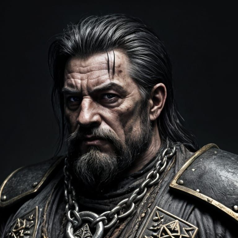 Grimy Dwarf Wielding Hooked Chain