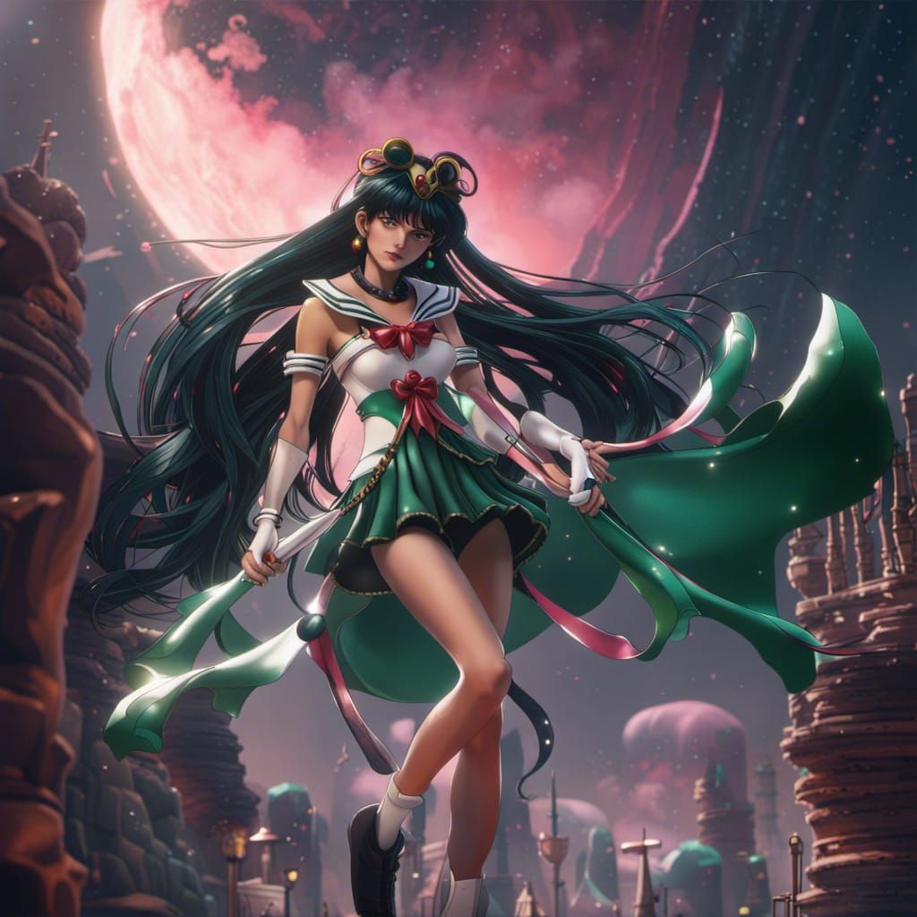 Sailor Pluto Fantasy Concept Art