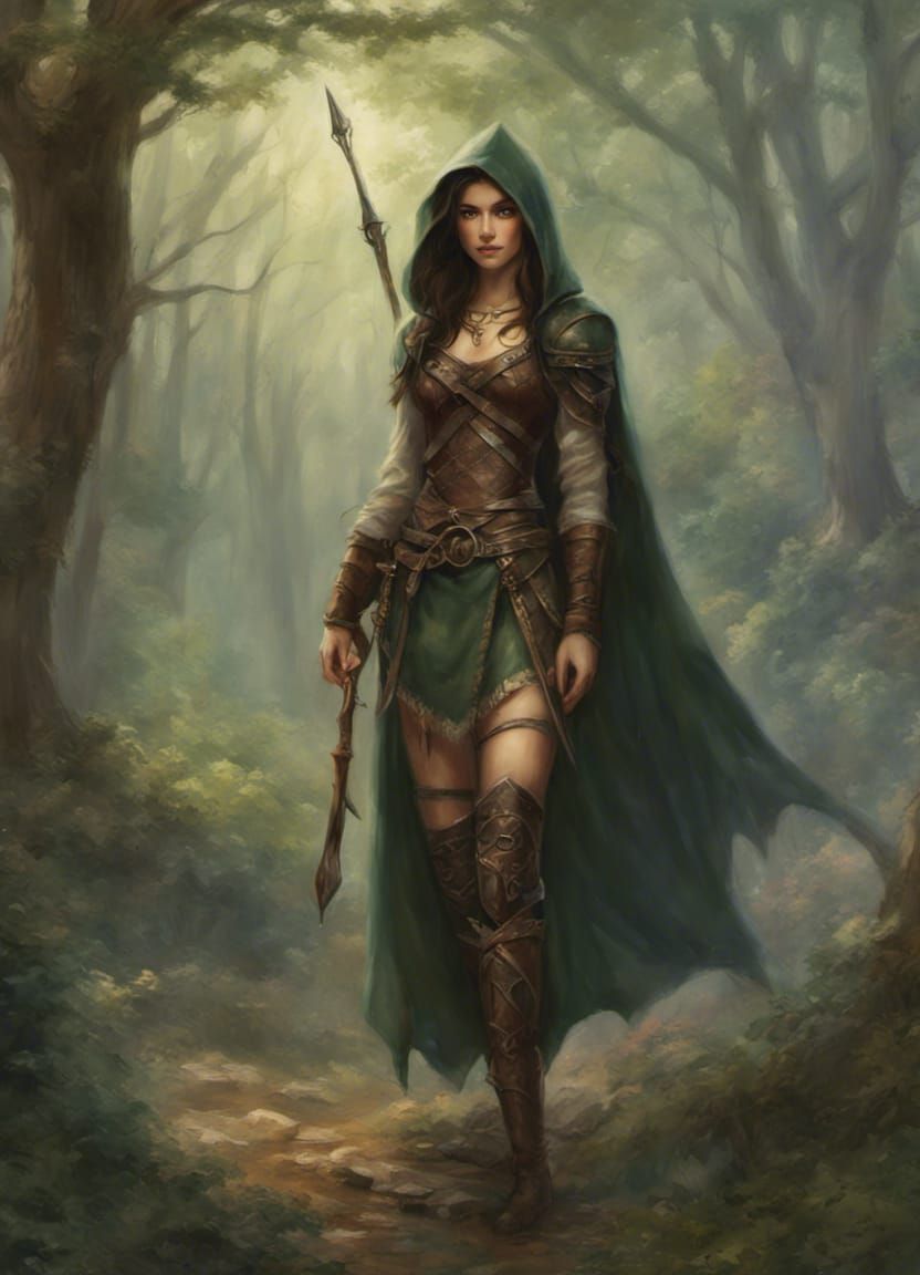 Wood Elf Archer in Ethereal Fantasy Style