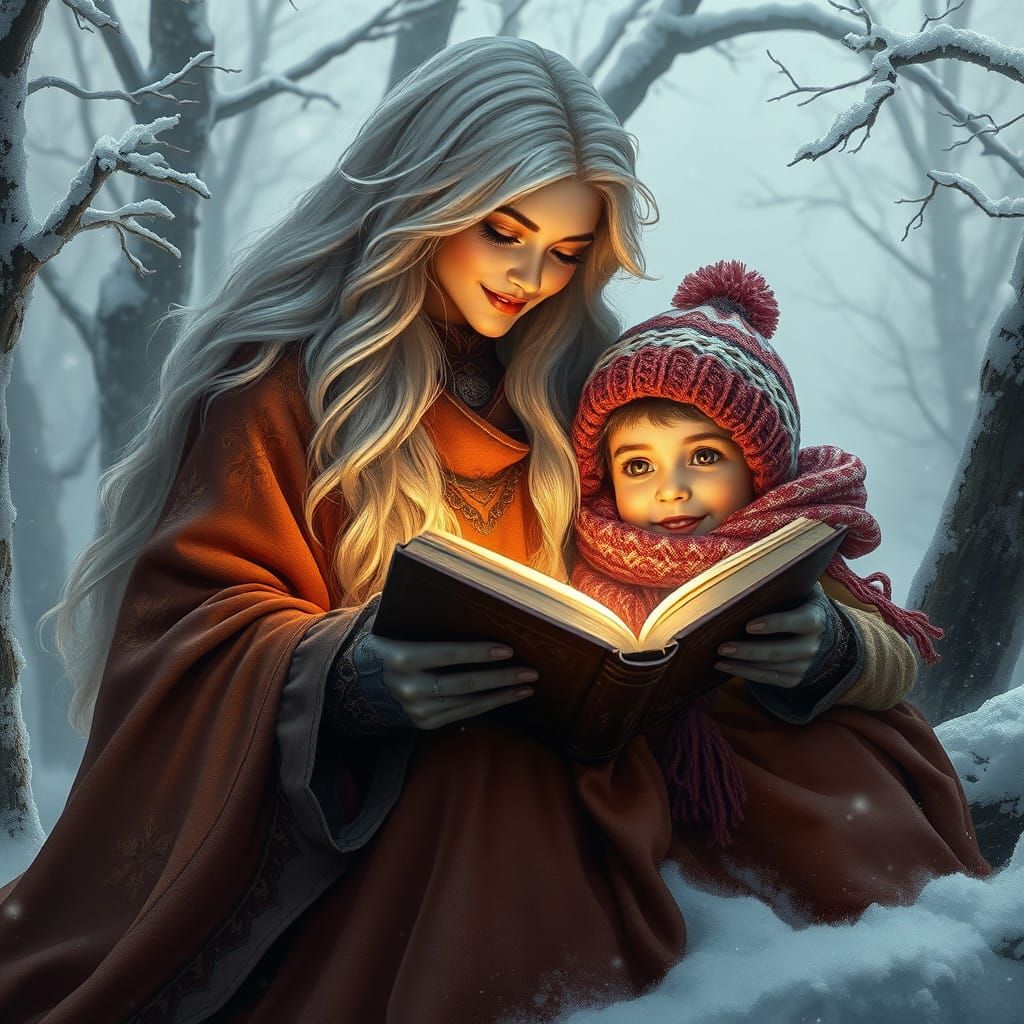 Winter Witch Bonds with Her Nephew and Niece in a Cozy, Myst...