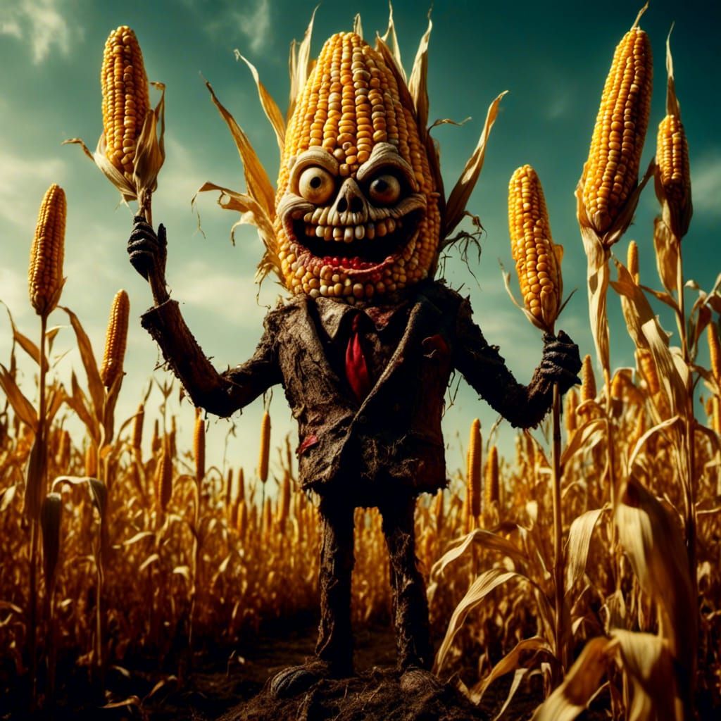 <lora:Macabre:1.0> <lora:cornography:1.0> Evil corn man devil