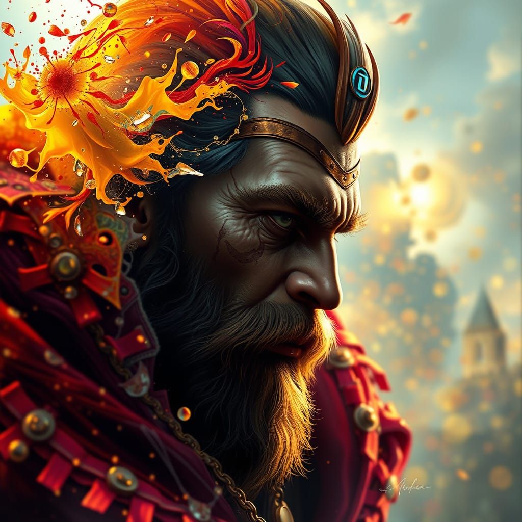 Legacy of Love and Inspiration in Vibrant, Hyperrealistic Po...
