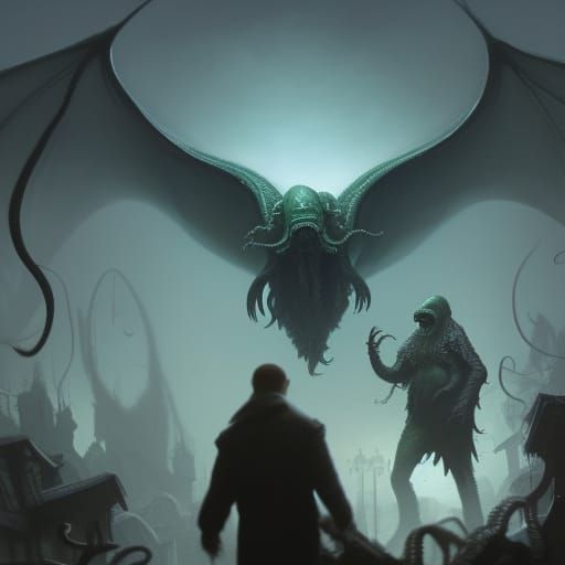Cthulhu Rises in Shadow over Innsmouth