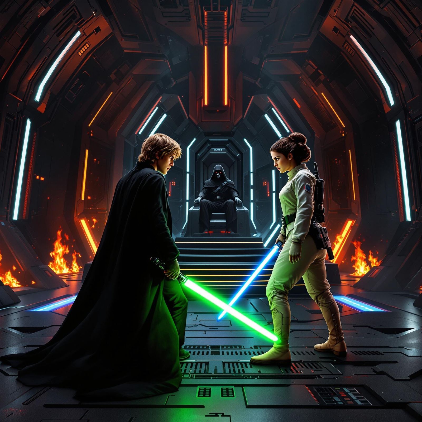 Star Wars: Intense Duel Between Luke and Leia