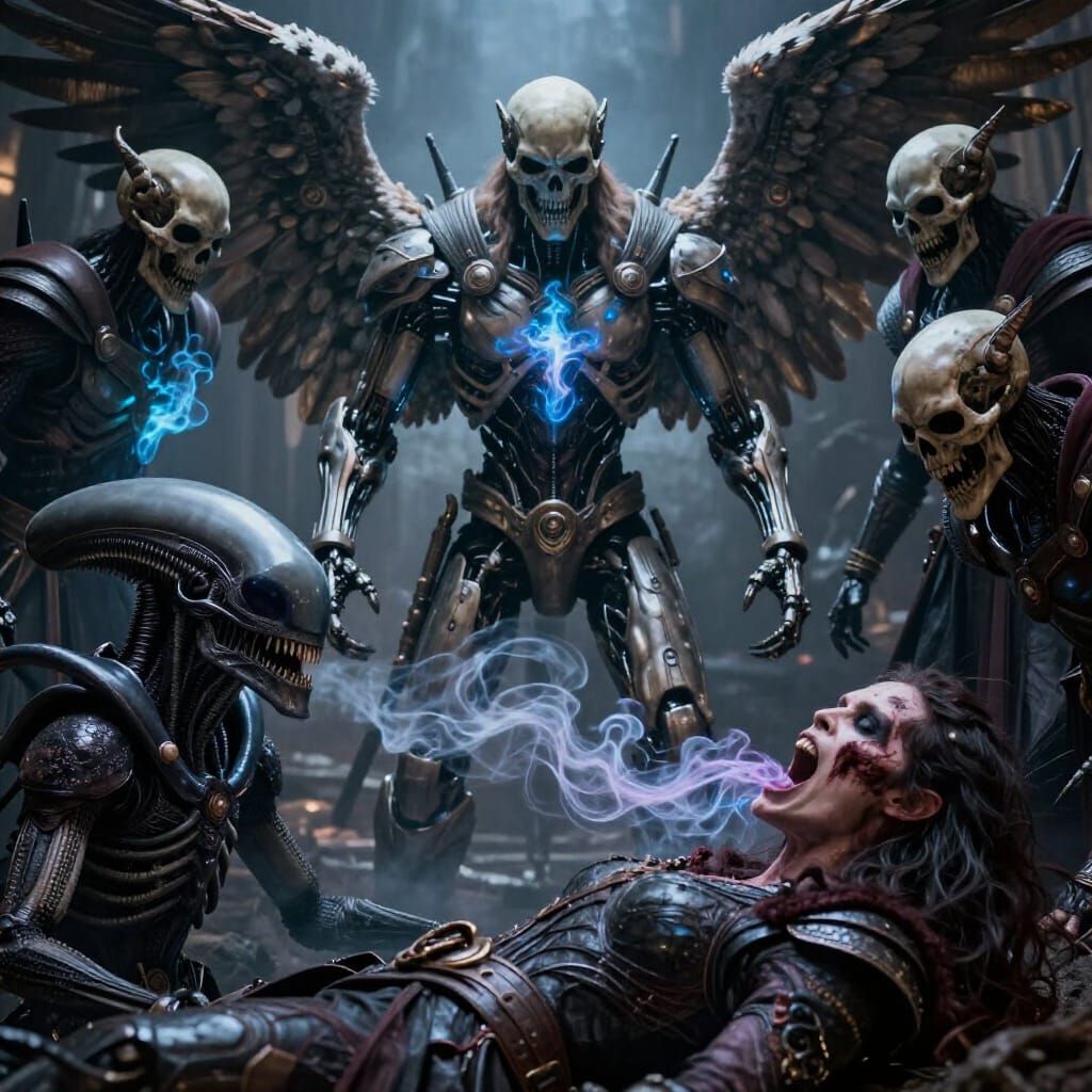 Asgardian Death Dealers & Mechanical Angel Transformation