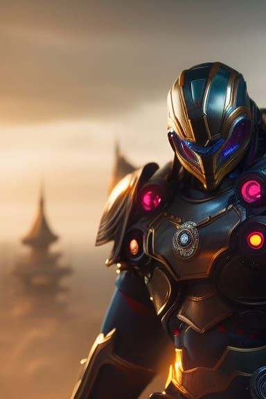 Noble Samurai Iron Man of Clockwork Mechs