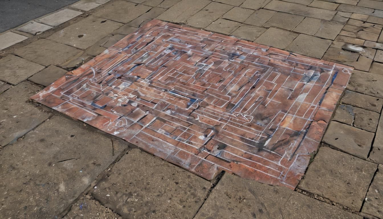 Abstract Street Art in Hyperrealistic Pop Style