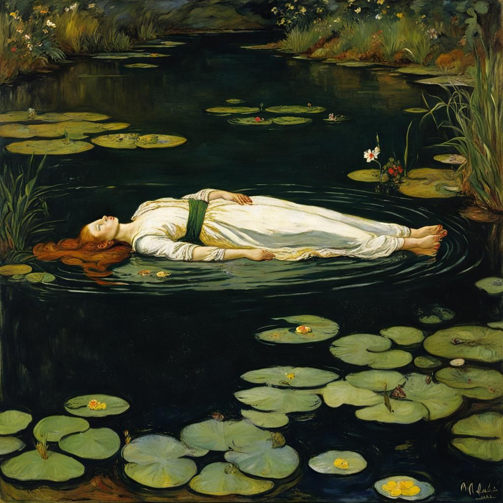 Ophelia Reimagined: A Man's Tragic River Journey
