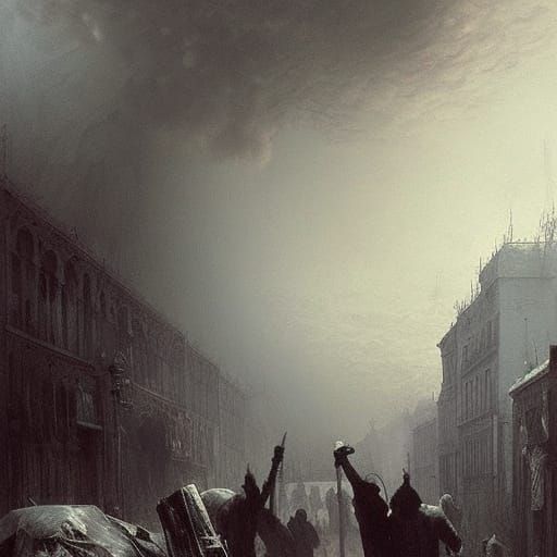 Dilemma: Fritters or Freedom, Dark Fantasy Illustration