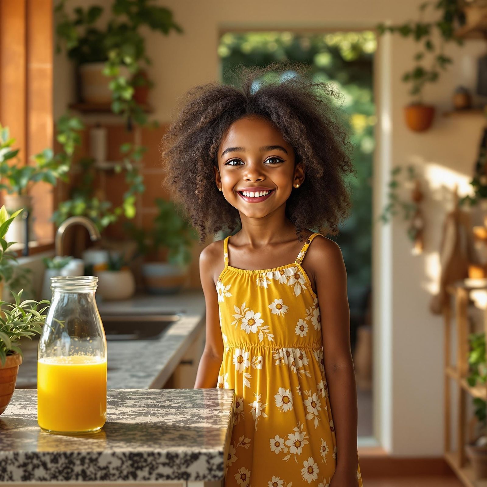 Warm Smile in a Cozy Caribbean Kitchen