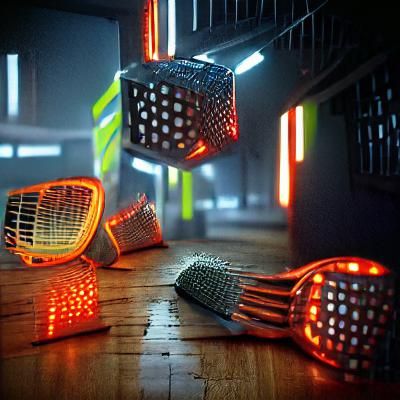 The Disintegrator: 8K 3D Neon Hyperrealism