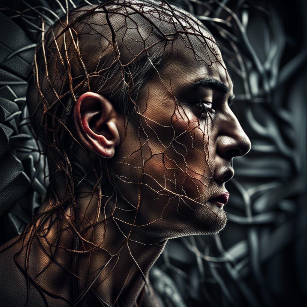 Depression Engulfing The Trapped Mind