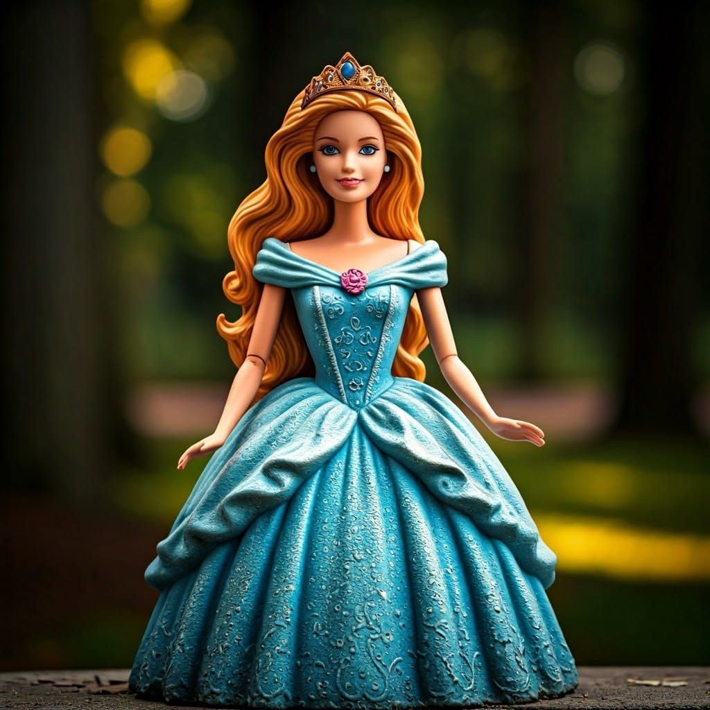 Concrete Princess Barbie, Stunning HDR Portrait