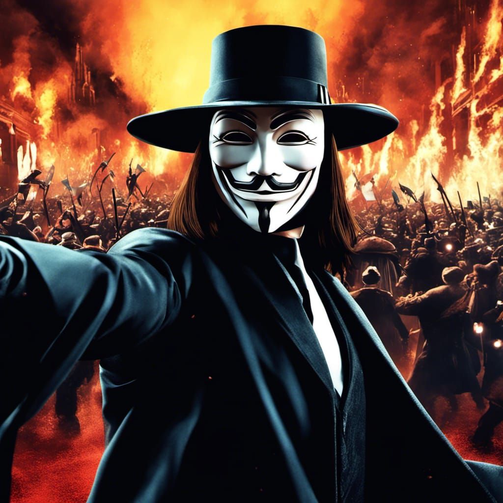 V for Vendetta: Dynamic Fan Art in Unreal Engine