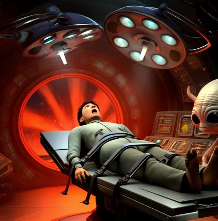 Inside an Alien Spaceship: A 3D Digital Art Abduction