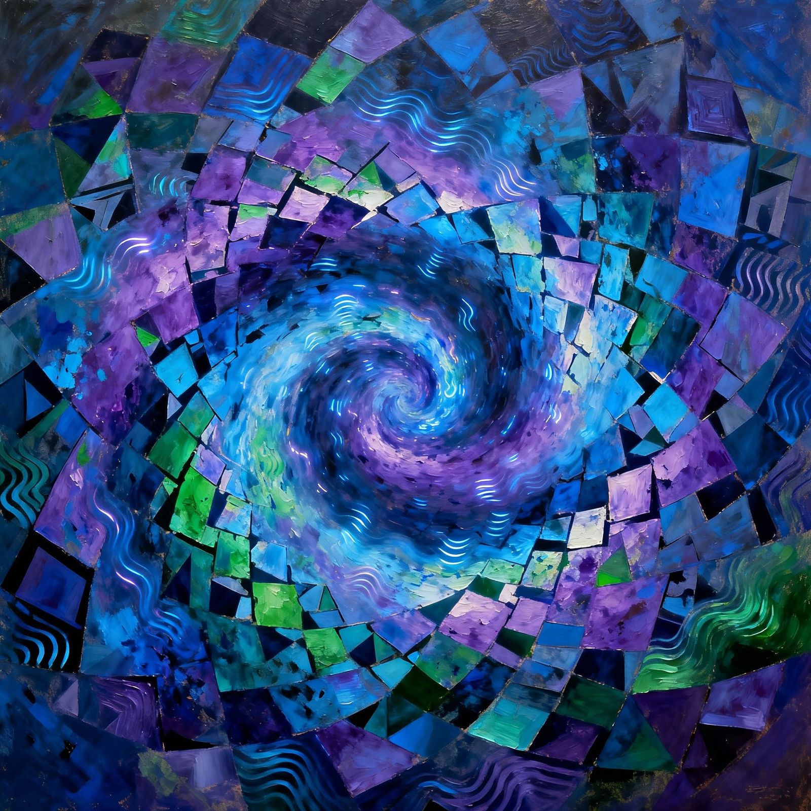 Quantum Vortex Signature: Digital Painting of Discord