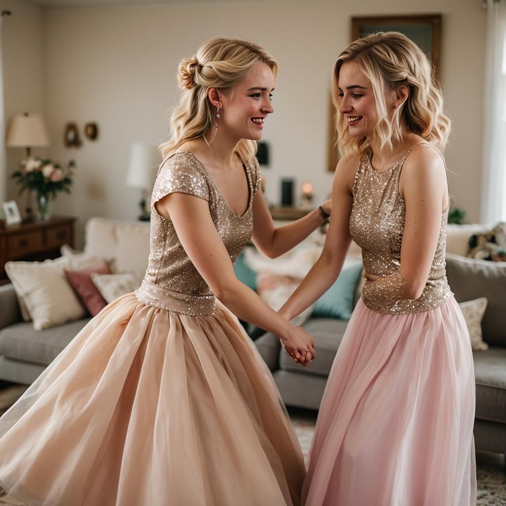 Tomboy in Prom Dress, a Candid Portrait