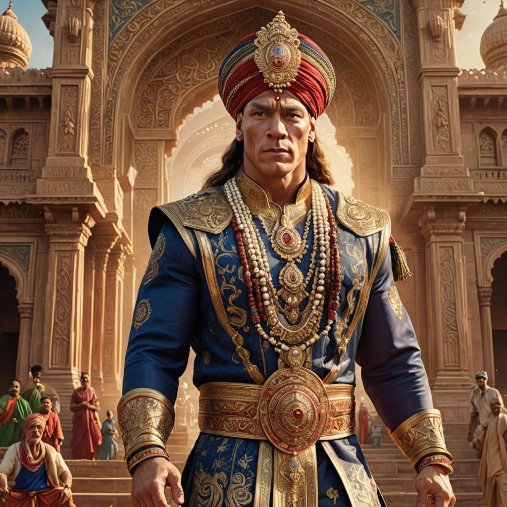 John Cena as Indian Superhero in Royal Attire