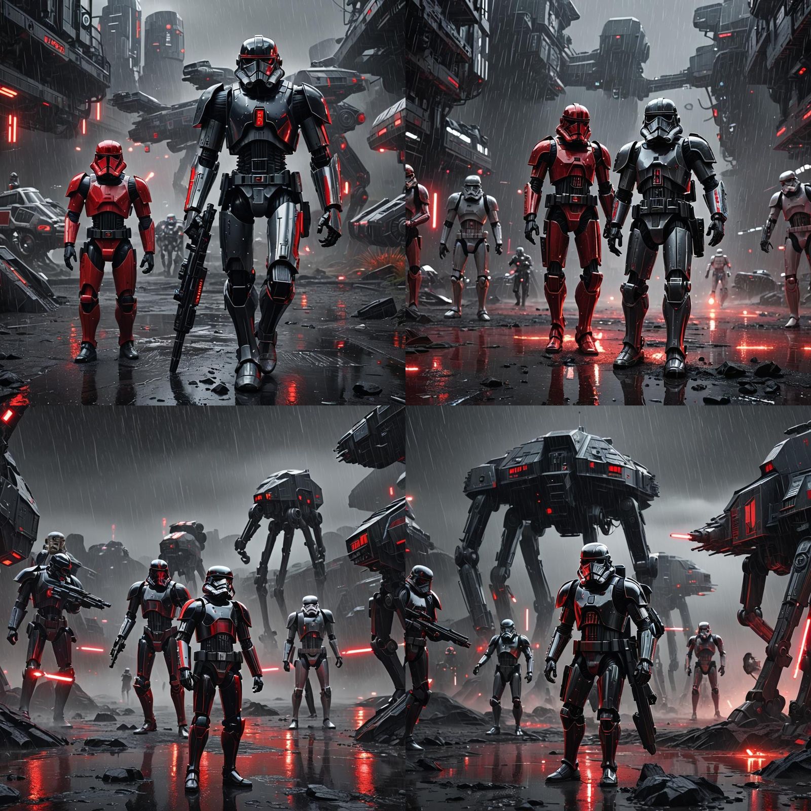 Star Wars Sith on Qimir Planet at Night