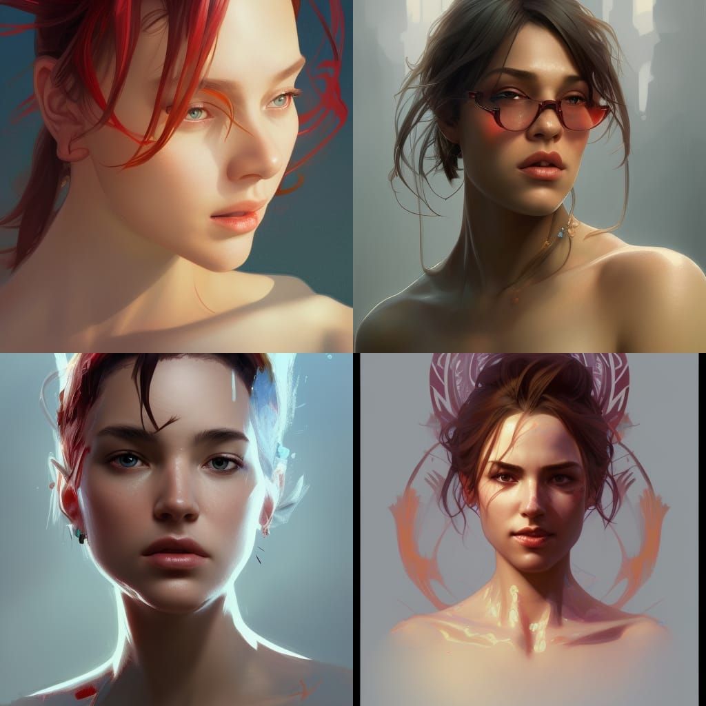 Detailed Portrait with Dynamic Lighting in 8K