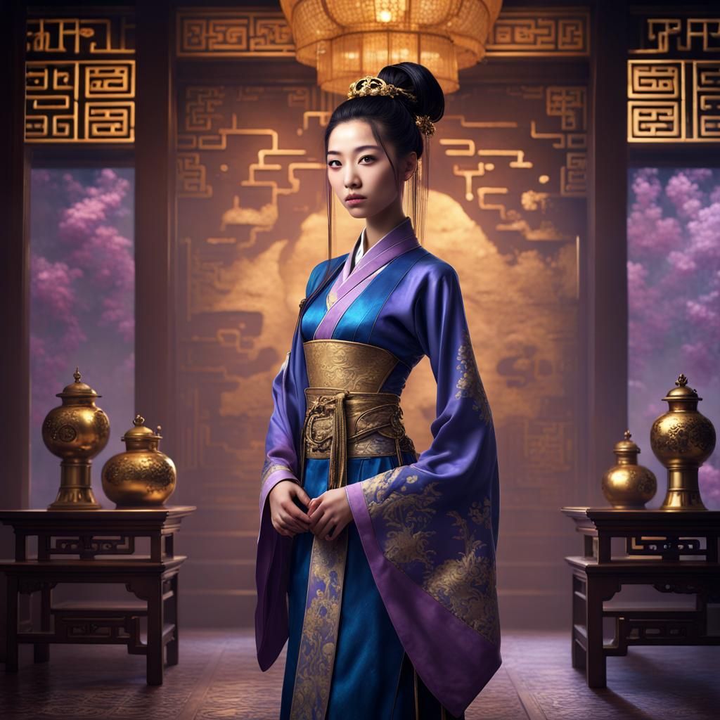 Song Dynasty Princess in Opulent Chamber