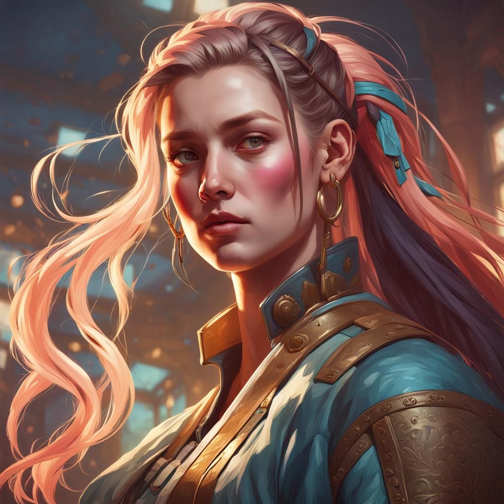 Mean Student Portrait in Hyperdetailed Art Style