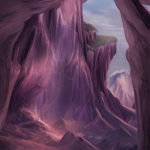 Fantastical Matte Painting with Intricate Details