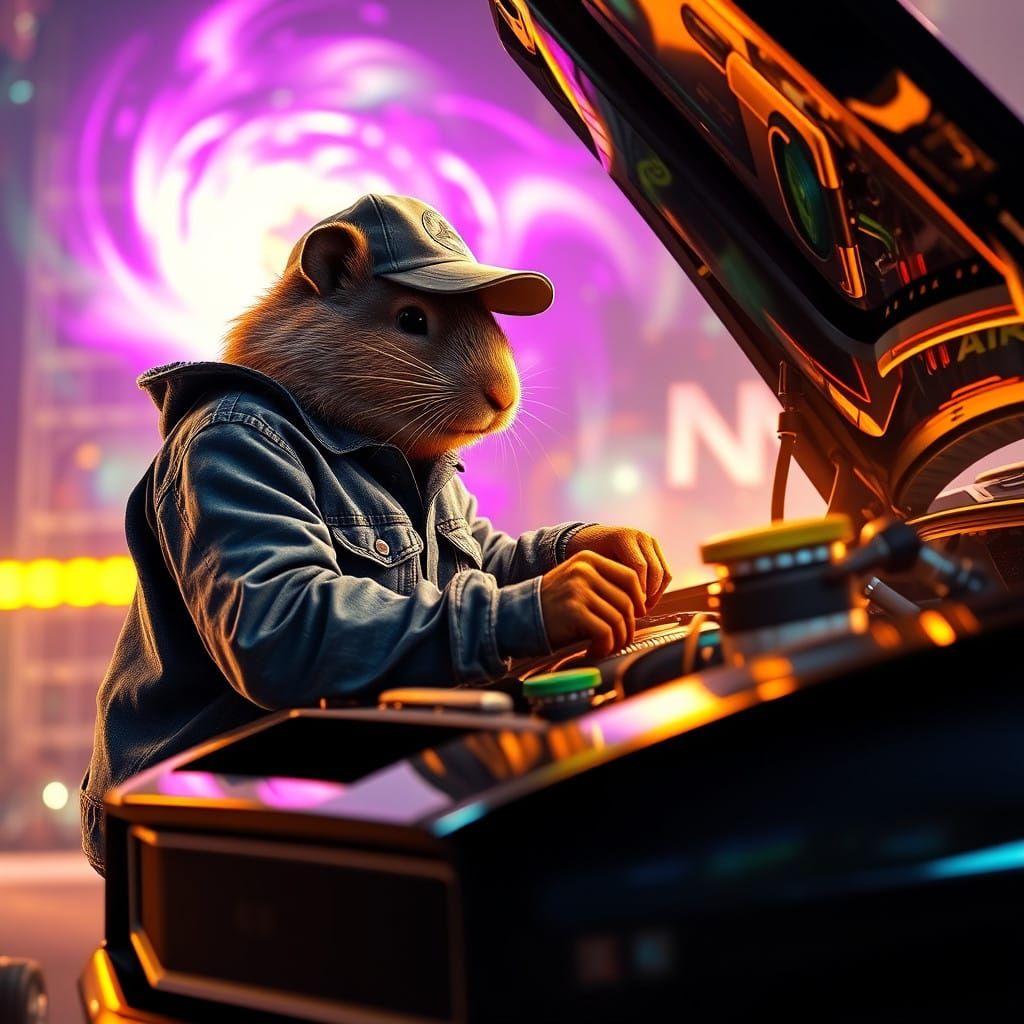 Beaver Revs Up His Custom 1968 Camaro SS 396 in Neon-Lit Wor...