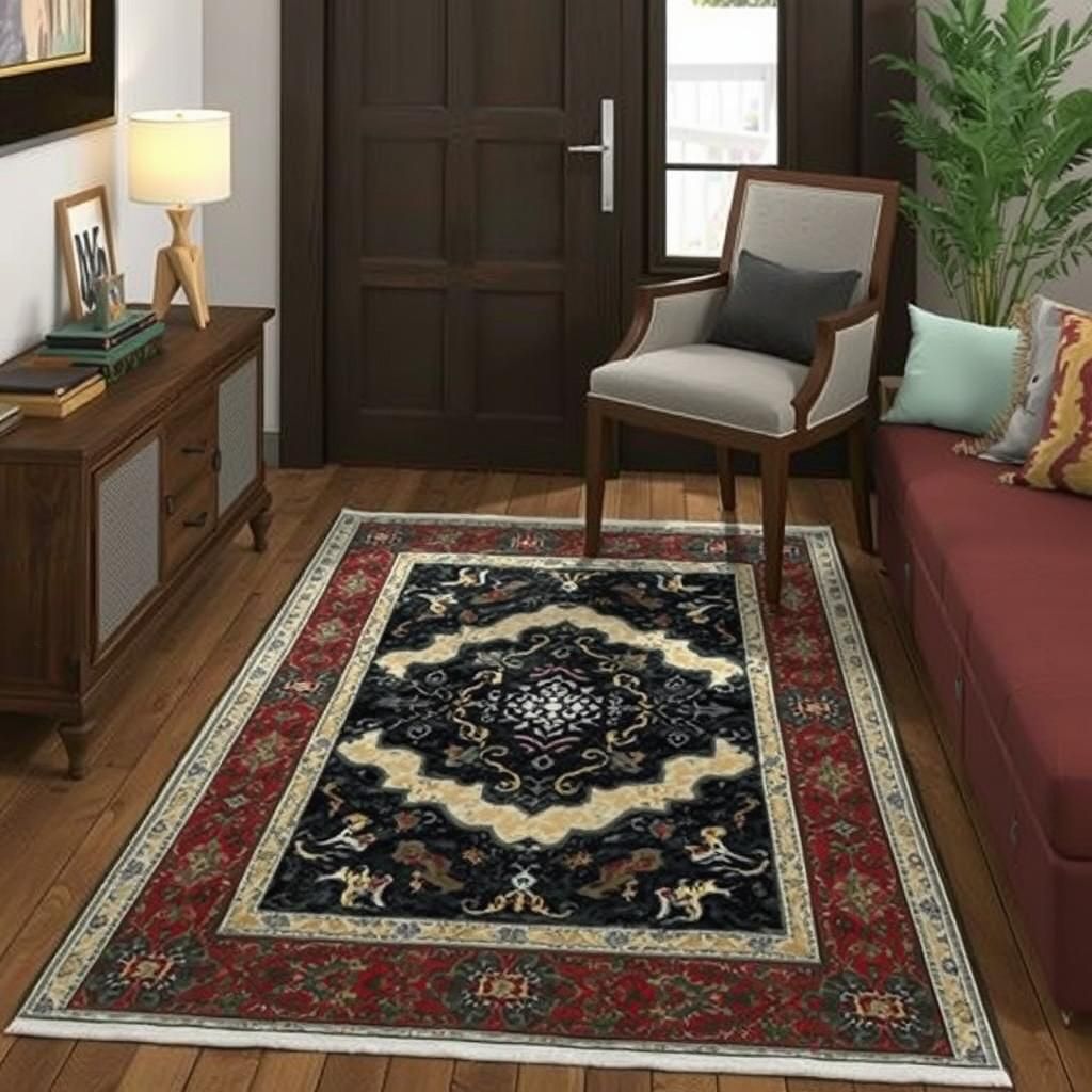 Hyperdetailed Photorealistic Eclectic Room Interior