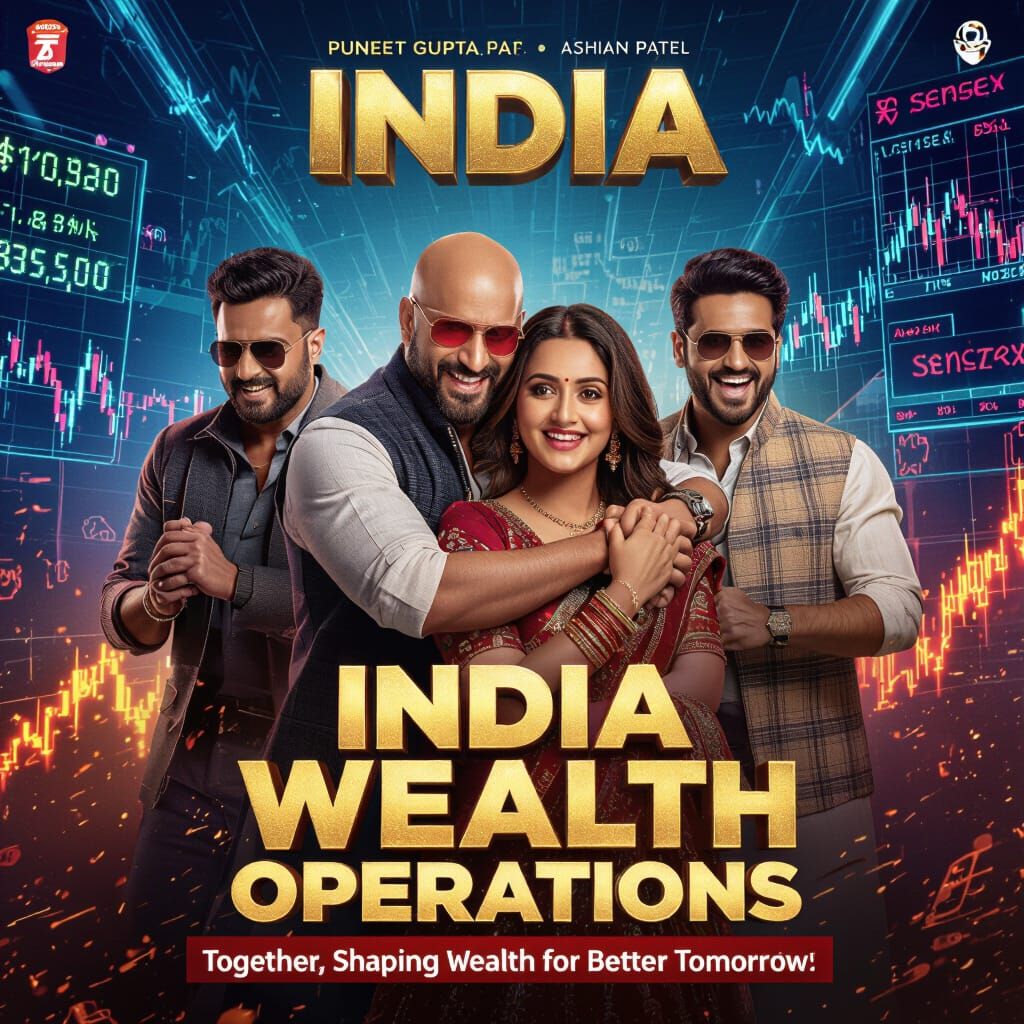 Bollywood Poster: Wealth Operations in Energetic Style