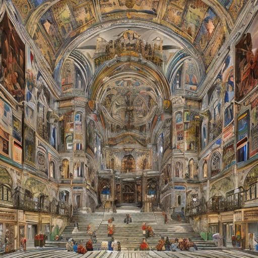 Colorful Sculpted Anvil in Detailed 3D Rendering