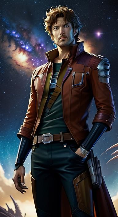 Anime Space Cowboy Concept Art in Studio Ghibli Style