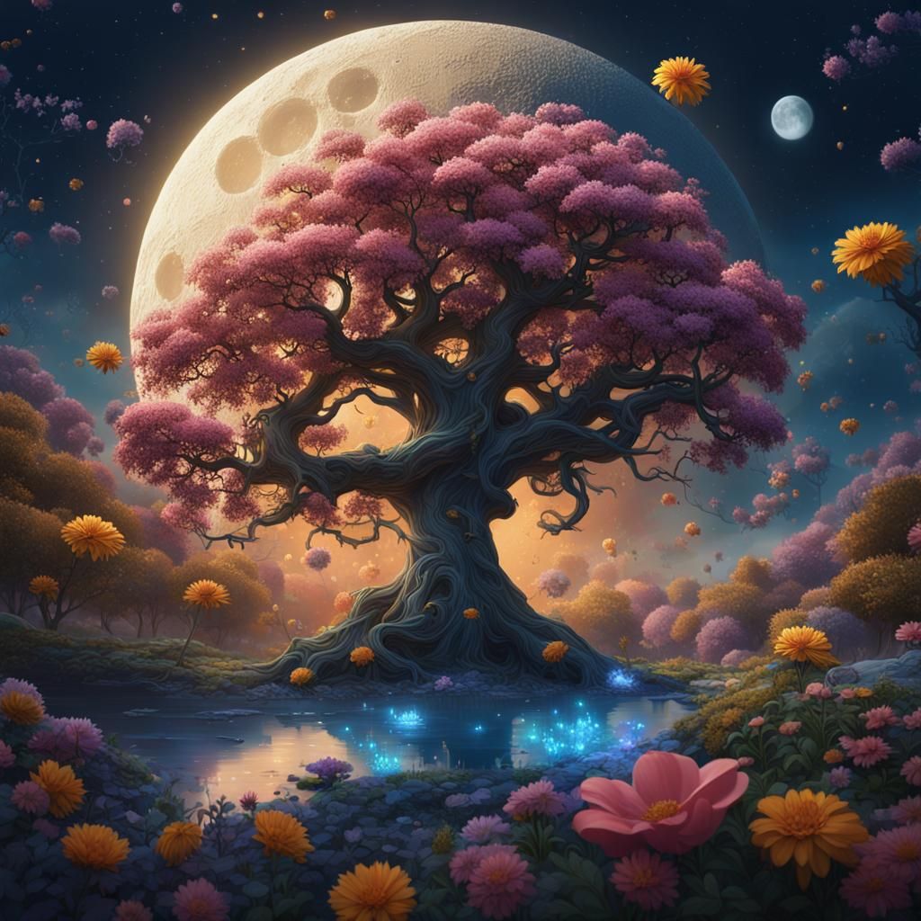Tree of Life: Floral Memories to the Moon