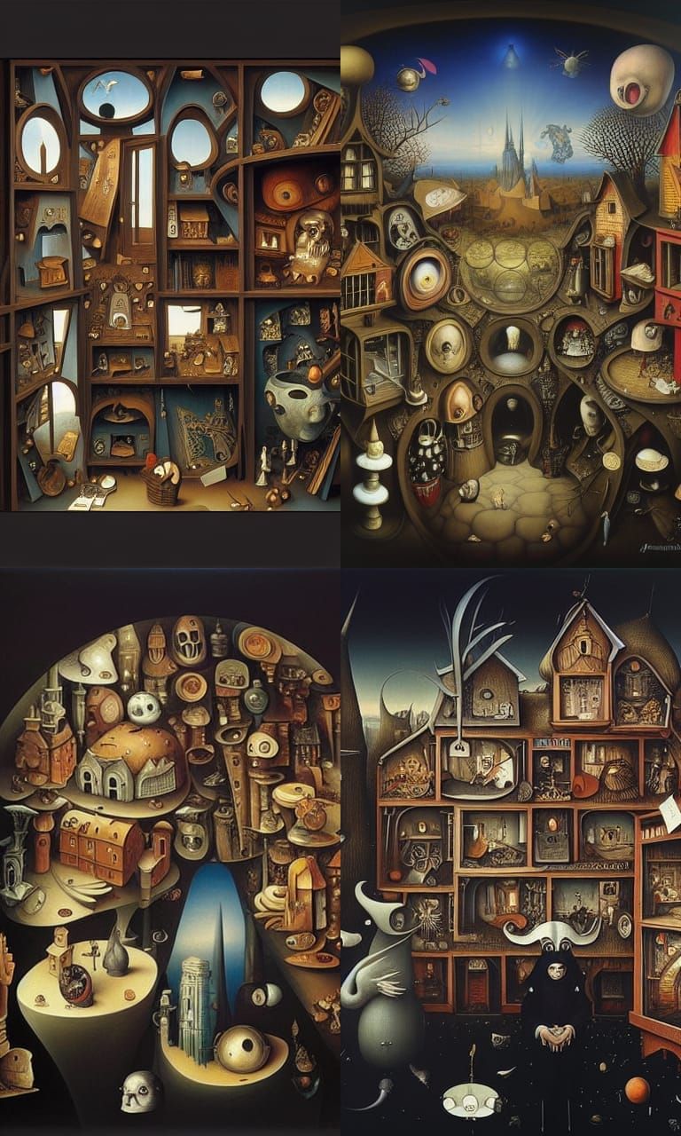 Surreal Curiosity Shop Inspired by Masters